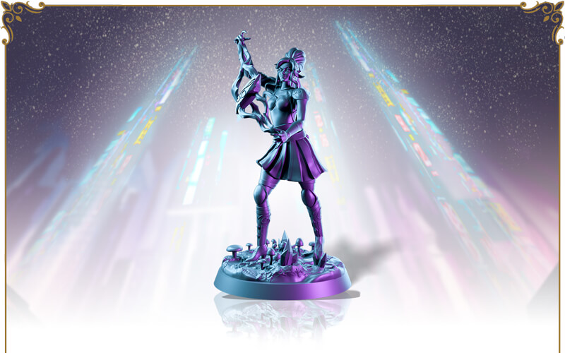 Elf Spellcaster STL (32mm base)