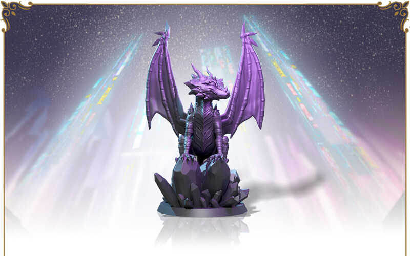 Wyrmling Dragon STL (50mm base)